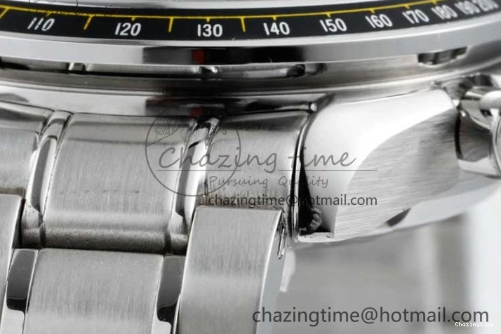 0503 Speedmaster Racing Master SS HKF Best Edition Black Dial on SS Bracelet A Versatile 7810